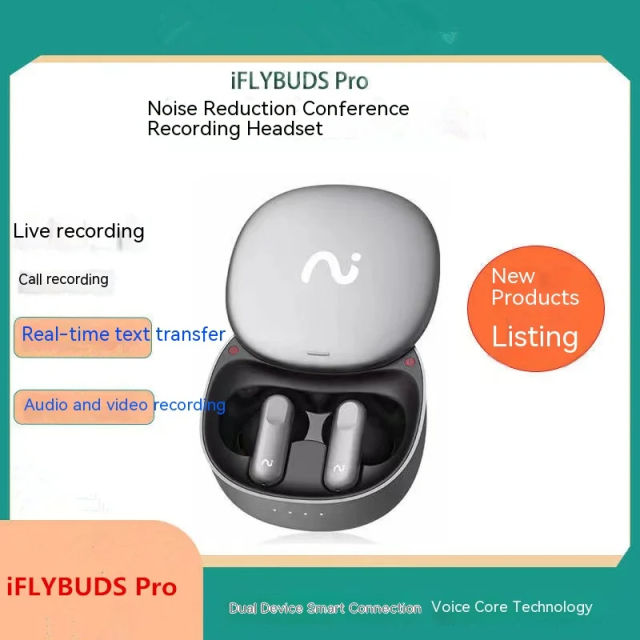 iFLYBUDS Nano+ Smart Bluetooth Headset Noise Reduction Intelligent simultaneous interpreting Transcription Conference Recording