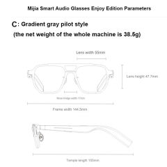 2024 New Xiaomi Mijia Smart Audio Glasses Joyful Edition Call Noise Reduction Bluetooth Headset Audio Glasses