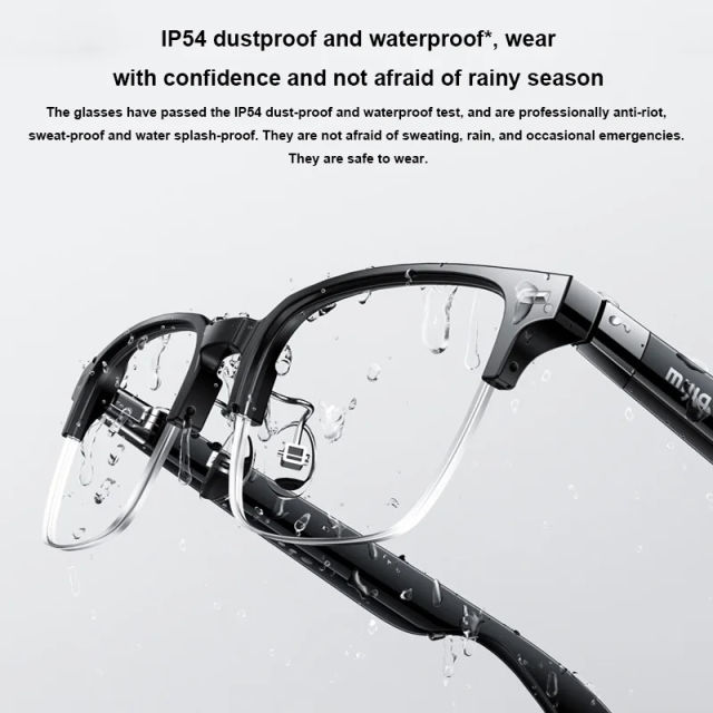 2024 New Xiaomi Mijia Smart Audio Glasses Joyful Edition Call Noise Reduction Bluetooth Headset Audio Glasses