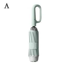 New Buckle Umbrella Sturdy Windproof Automatic Umbrella Large Umbrella Folding Travel Waterproof Sunscreen C5W1