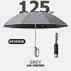 Fully Automatic Buckle Reverse Folding Umbrella with Windproof Reflective Stripe UV Umbrellas