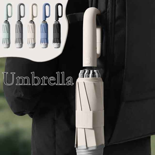 New Buckle Umbrella Sturdy Windproof Automatic Umbrella Large Umbrella Folding Travel Waterproof Sunscreen C5W1