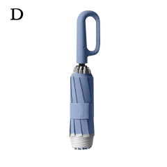 New Buckle Umbrella Sturdy Windproof Automatic Umbrella Large Umbrella Folding Travel Waterproof Sunscreen C5W1