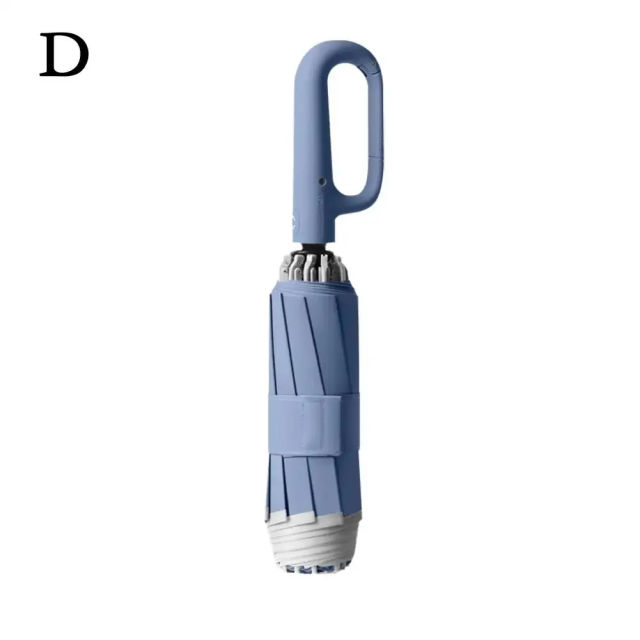 New Buckle Umbrella Sturdy Windproof Automatic Umbrella Large Umbrella Folding Travel Waterproof Sunscreen C5W1