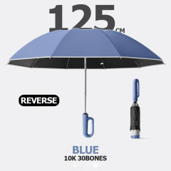 Fully Automatic Buckle Reverse Folding Umbrella with Windproof Reflective Stripe UV Umbrellas
