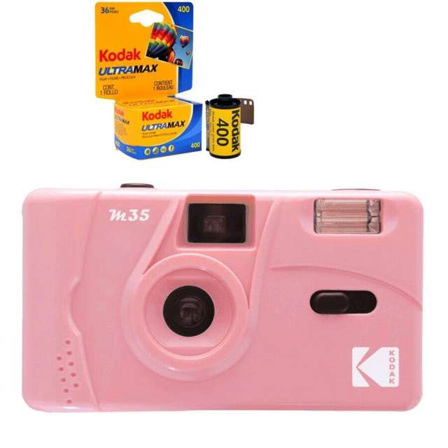 New Kodak Vintage Retro M35 35mm Reusable Film Camera with Flash