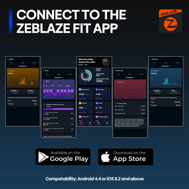 NEW Zeblaze Stratos 3 Pro GPS Smart Watch Built-in GPS & Route Import AMOLED Display Bluetooth Phone Calls