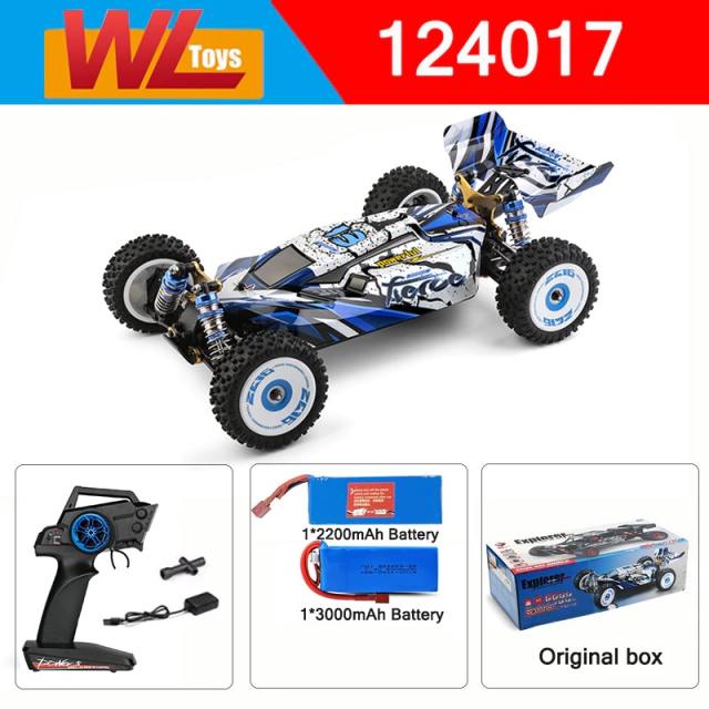 Wltoys 124017 1/12 V2 Brushless E- RC Car 75km/H High Speed Metal Chassis RC Car