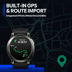 NEW Zeblaze Stratos 3 Pro GPS Smart Watch Built-in GPS & Route Import AMOLED Display Bluetooth Phone Calls