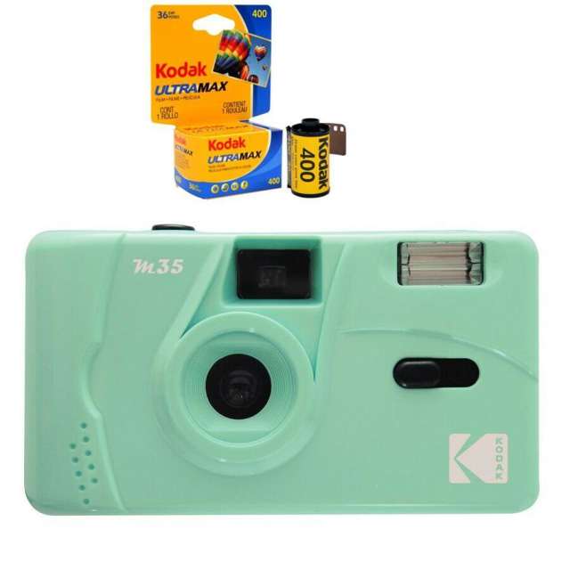 New Kodak Vintage Retro M35 35mm Reusable Film Camera with Flash