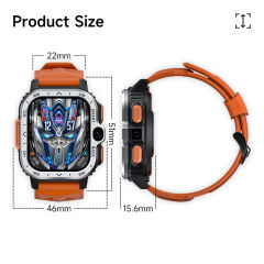 2024 NEW LOKMAT APPLLP 4 MAX Android Smart Watch Phone Fitness Tracker Touch Screen Dual Camera GPS Wifi Call Wacth Heart Rate Monitor