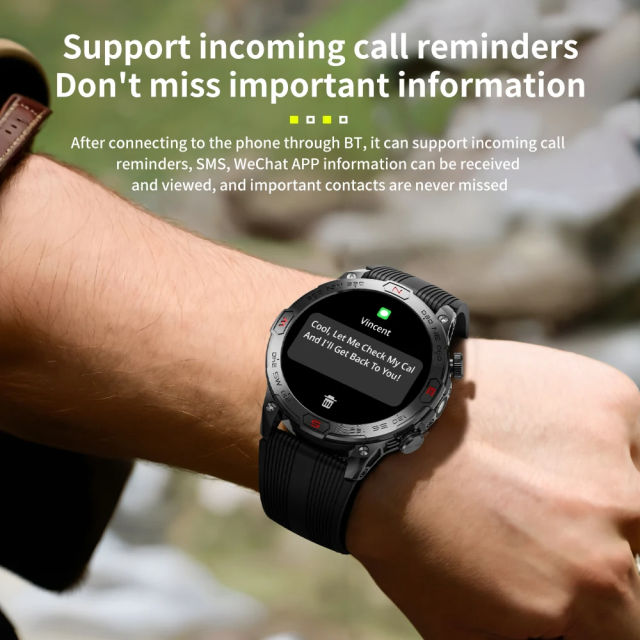 LOKMAT ZEUS 7 Pro Sport Smart Watch Round 1.43 inch Amoled Screen Waterproof Outdoor