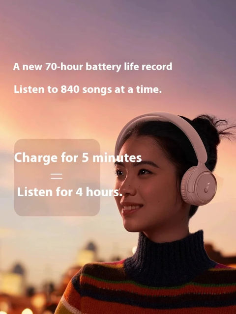 2024 New Soundcore H30i Headworn Bluetooth Earphones Ultra Long Battery Life