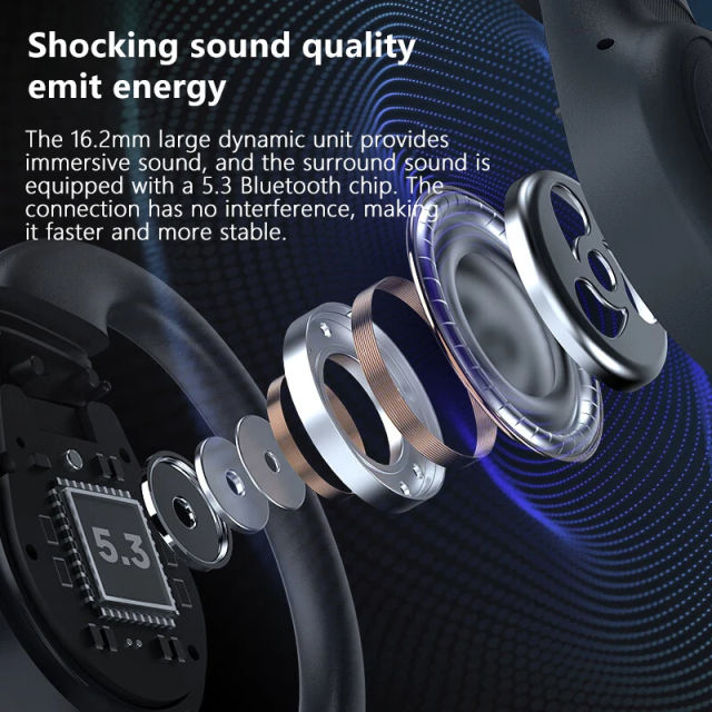 New Black Shark OWS Open Ear Hook Bluetooth Earphones ENC Earbuds
