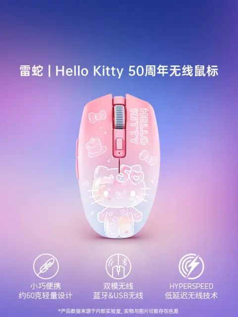 Razer x Sanrio Hello Kitty¹ Blackwidow TKL Mechanical Keyboard & Mouse Combo