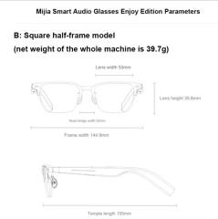 2024 New Xiaomi Mijia Smart Audio Glasses Joyful Edition Call Noise Reduction Bluetooth Headset Audio Glasses