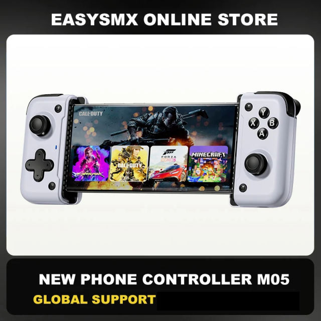 EasySMX M05 Type C Gamepad, Cloud Gaming Mobile Phone Controller for Android Phone/Xbox Game Pass/iPhone 15, Mapping function