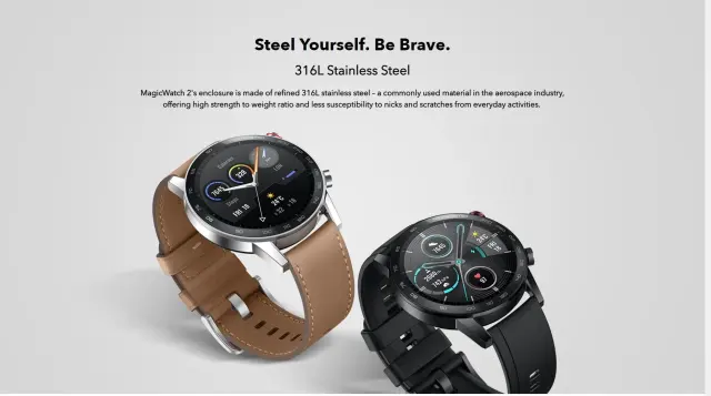 New Huawei Honor Magic Watch 2 Smartwatch 46mm GPS Heartrate Monitor Waterproof Global Version