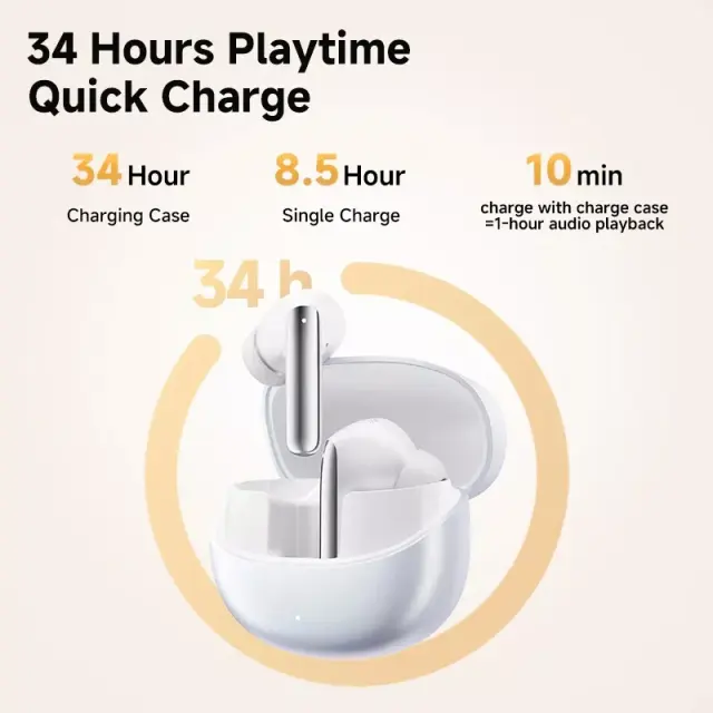 NEW QCY MeloBuds Pro ANC Bluetooth 5.3 Earphones Wireless 46dB Hybrid ANC Earbuds