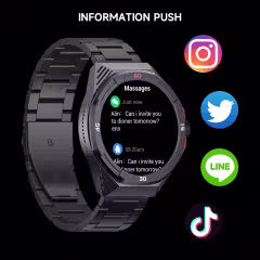 2024 New LOKMAT COMET 2 PRO Smart Watch Bluetooth Calls Watch Waterproof Fitness Tracker Heart Rate Message Push