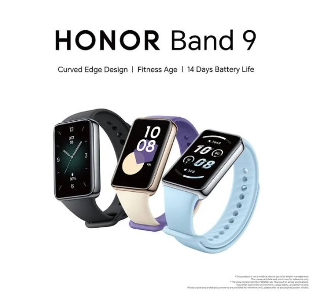 2024 New Honor Band 9 NFC 1.57'' AMOLED Bluetooth Sport Bracelet Smartband Health Monitor