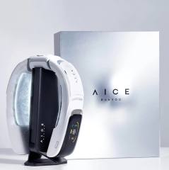 NEW AICE 3 AI Neck Air Conditioner 7000mAh 30H [Full-body Cooling/Heating] [Health Monitor] Neck Cooler Fan White