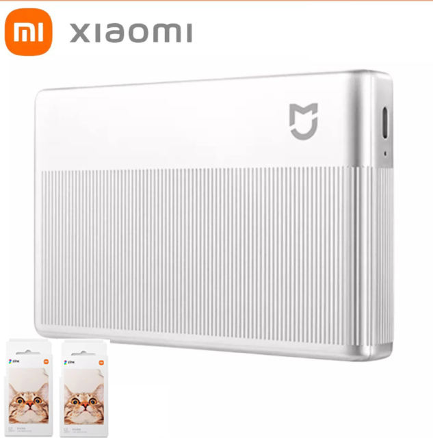 2024 New Xiaomi Pocket Photo Thermal Printer 1S Bluetooth Mini Wireless Ink-less Sticker