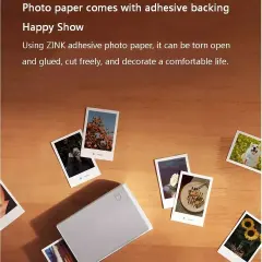 2024 New Xiaomi Pocket Photo Thermal Printer 1S Bluetooth Mini Wireless Ink-less Sticker