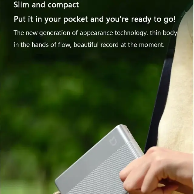 2024 New Xiaomi Pocket Photo Thermal Printer 1S Bluetooth Mini Wireless Ink-less Sticker