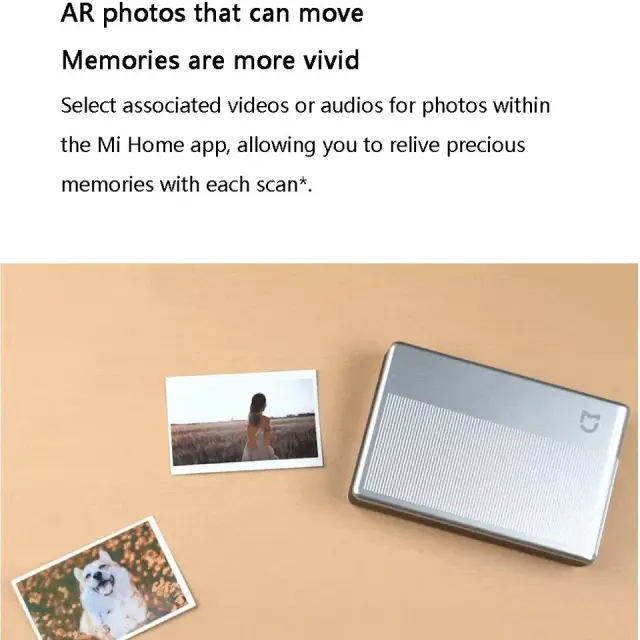2024 New Xiaomi Pocket Photo Thermal Printer 1S Bluetooth Mini Wireless Ink-less Sticker