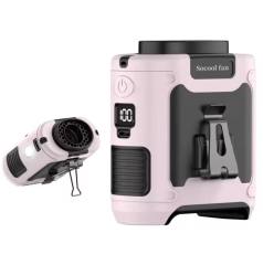 NEW 20000mAh Outdoor Portable Waist Fan Hanging Neck Fan Strong Wind with Power Bank LED Lighting for Sports Courier Outdoor Working