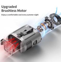 NEW 20000mAh Outdoor Portable Waist Fan Hanging Neck Fan Strong Wind with Power Bank LED Lighting for Sports Courier Outdoor Working