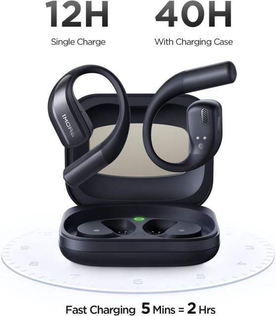 1MORE S70 Open Ear Earbuds, Bluetooth 5.3 Headphones Wireless Earphones with 4 AI ENC Call Noise Reduction