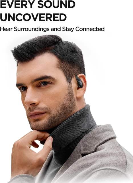 1MORE S70 Open Ear Earbuds, Bluetooth 5.3 Headphones Wireless Earphones with 4 AI ENC Call Noise Reduction