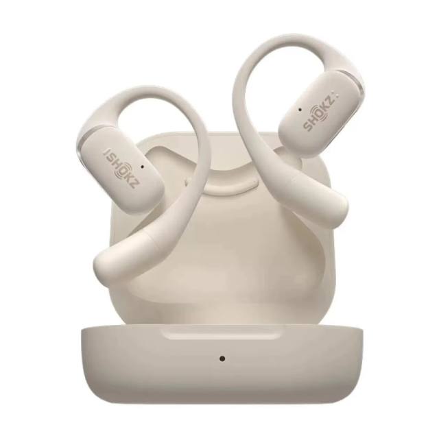 SHOKZ OpenFit  Open-Ear True Wireless Bluetooth Headphones with Microphone Earbuds with Earhooks Sweat Resistant Fast Charge