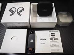 SHOKZ OpenFit  Open-Ear True Wireless Bluetooth Headphones with Microphone Earbuds with Earhooks Sweat Resistant Fast Charge