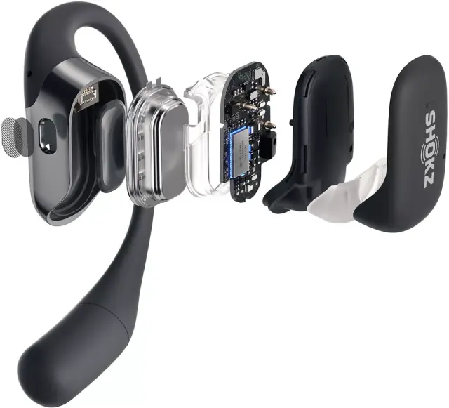 【美品】SHOKZ OPENFIT Shokz OpenFit 2 Open Ear True Wireless Earbuds Black T920-ST