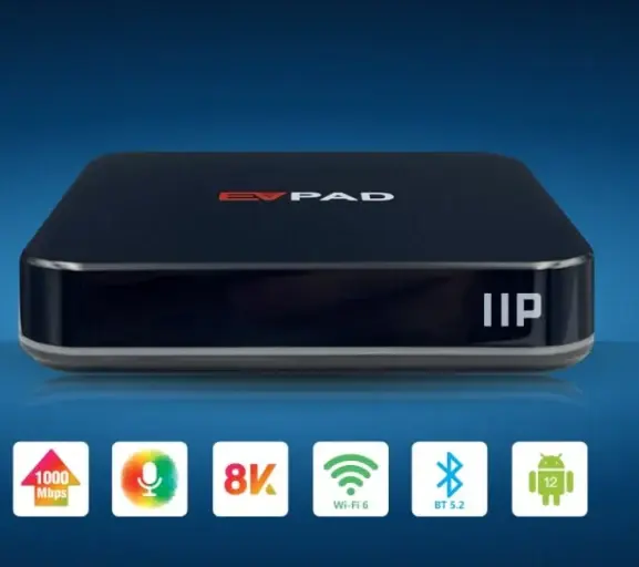 New EVPAD 易播11P 4GB/64GB 安卓12 最新超高清 8K 旗艦智能語音電視盒 TV Box