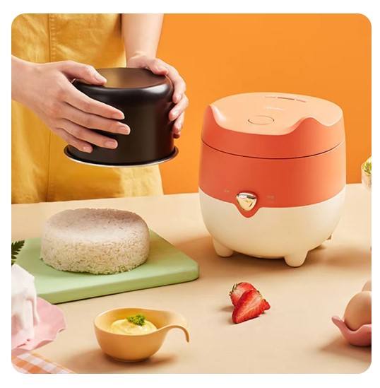 New Mini rice cooker Small 1.2L Rice Cooker Domestic cooking pot midea Fox Line Red kawayi kitty Smart Cooker