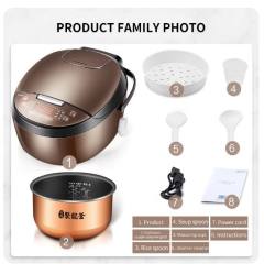 Midea rice cooker household 4L multifunctional mini rice cooker available for 2-4 people with intelligent appointment