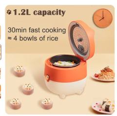 New Mini rice cooker Small 1.2L Rice Cooker Domestic cooking pot midea Fox Line Red kawayi kitty Smart Cooker