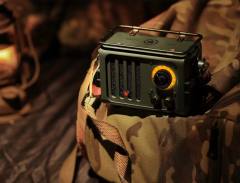 NEW MUZEN Wireless Bluetooth Speaker Metal Radiooo Wd101gn Portable Retro Wild Jeep Style Fm Radio For Outdoor Creative Camping Gift