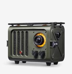 NEW MUZEN Wireless Bluetooth Speaker Metal Radiooo Wd101gn Portable Retro Wild Jeep Style Fm Radio For Outdoor Creative Camping Gift