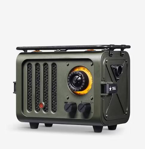 NEW MUZEN Wireless Bluetooth Speaker Metal Radiooo Wd101gn Portable Retro Wild Jeep Style Fm Radio For Outdoor Creative Camping Gift