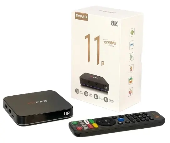 New EVPAD 易播11P 4GB/64GB 安卓12 最新超高清 8K 旗艦智能語音電視盒 TV Box