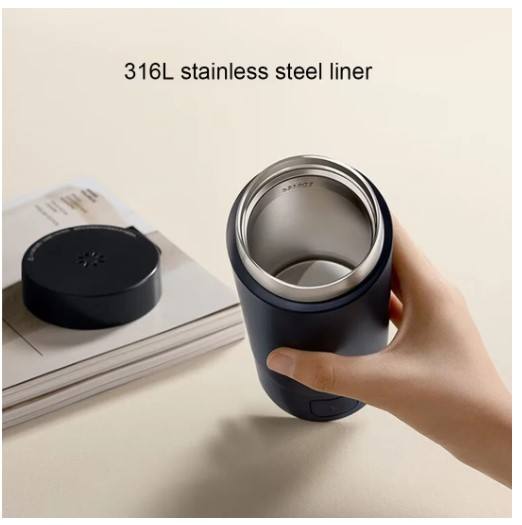 NEW Xiaomi Mijia Portable Electric Heating Cup 2 Temperature LED Thermos 316 Stainless Steel Boiling Cup Kettle For Travel Coffee