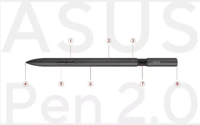 Original ASUS Pen 2.0 SA203H Stylus Capacitive Pen For MPP 2.0 Windows Microsoft
