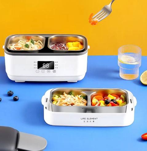 NEW 1.5L Electric Lunch Box Portable Rice Cooker Heating Bento Box Double Layer Liner Food Container Steamer Heat Lunch Box 220V