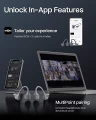 NEW SHOKZ OpenRun Pro 2 S821 Mini Bone Conduction Earphone With 2Mics Long Battery Life IP55 Waterproof