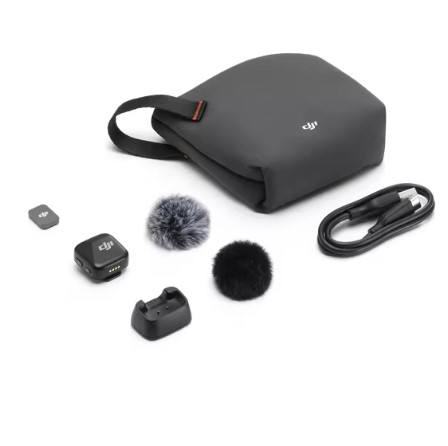 Original NEW DJI MIC mini High-Quality Audio With Stable Transmission Two-Level Active Noise Cancelling 48-Hour Operation w/Case